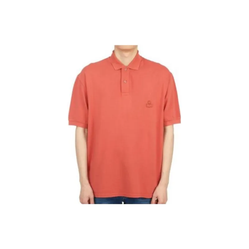 ISABEL MARANT Polo Shirts Men Orange Red-1
