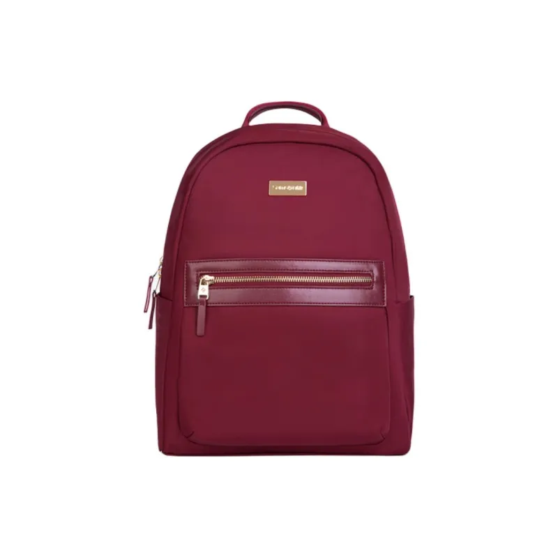 SAMSONITE Fabric Backpack Medium Size Women's Classic Black/Smoky Purple/Vintage Burgundy-3