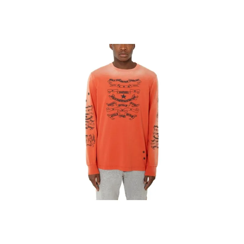 DIESEL Sweatshirts Men Orange-1