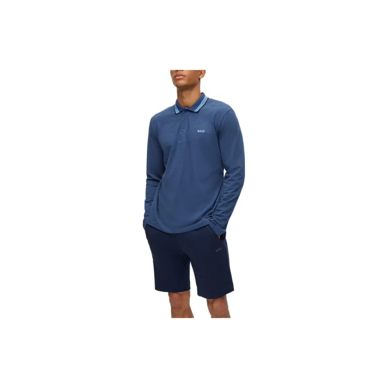 HUGO BOSS Polo Shirts Men Light Blue-3