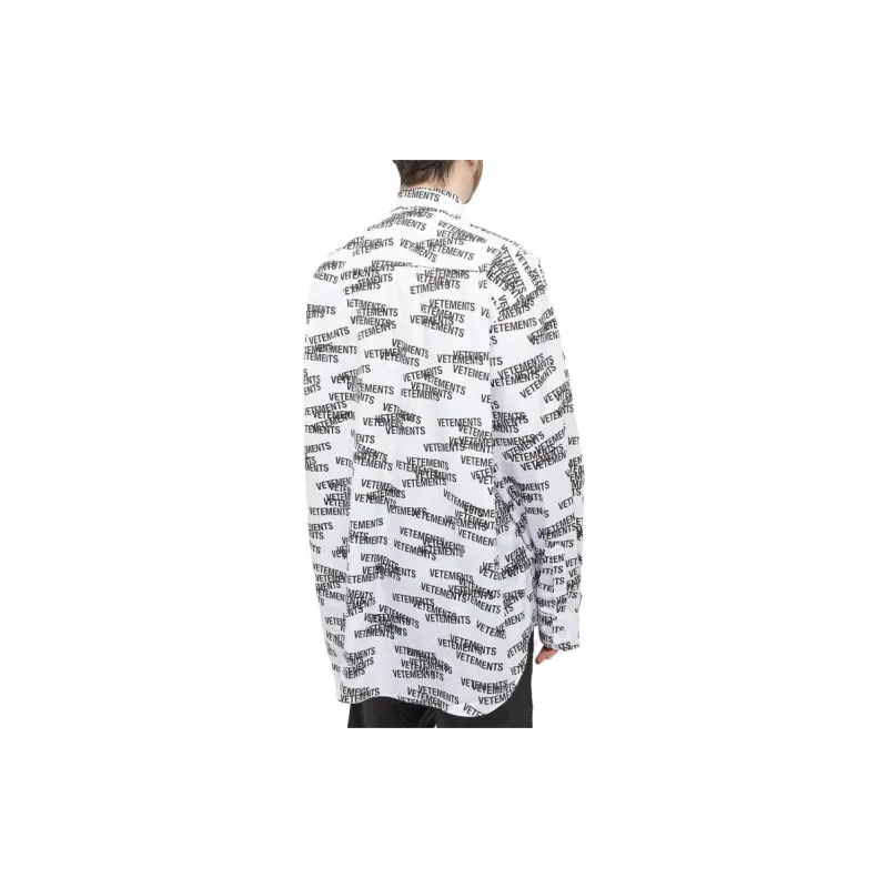 Vetements Shirts Men White-2
