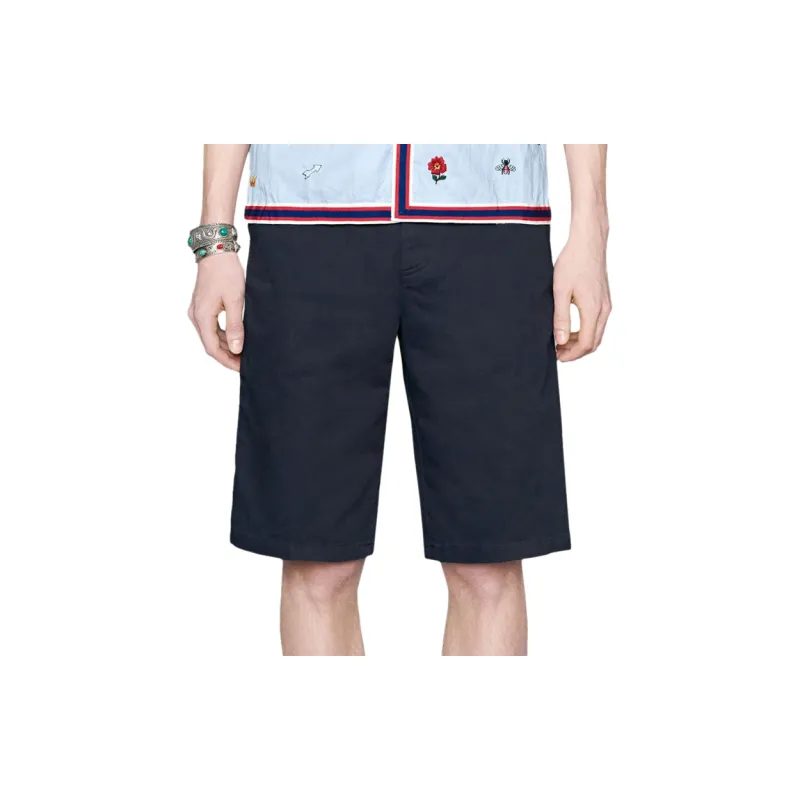 GUCCI Casual Shorts Men's Dark Blue-1