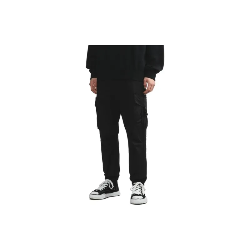 MUSIUM DIV Drawstring Tapered Cargo Trousers-5