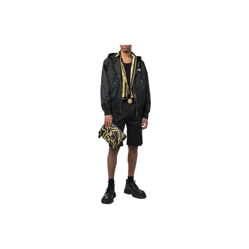 VERSACE Greca Printed Drawstring Jacket-1