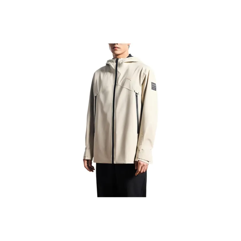 Anta Variety Training Collection Water Resistant Windproof Breathable Windbreaker Jacket Men's Cool Gray-2