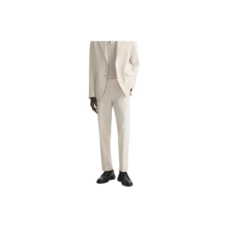 ZARA Suit Trouser Men's Raw White-2