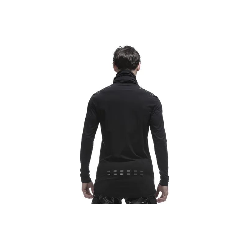 NORVINCY Breathable Sweat Wicking Dark Color Sports Long Sleeved T Shirt For Spring And Autumn Unisex-2