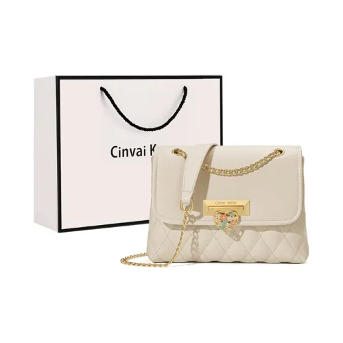 Simvay Clos Cow Leather Patchwork Synthetic Leather Handheld Shoulder Bag Small Size Women's White/Black/Pink
