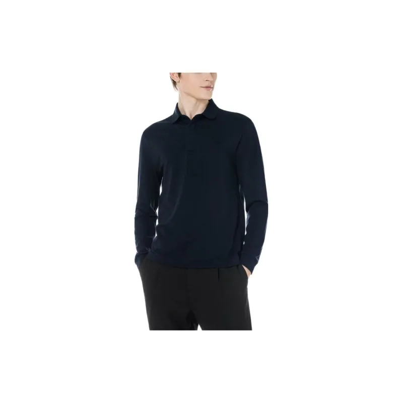 LACOSTE Logo embroidered Long sleeve Polo Shirt-3