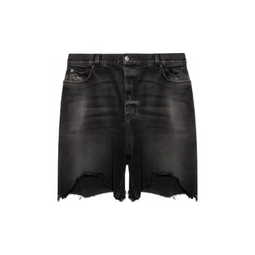 Balenciaga Denim Shorts Men Charcoal