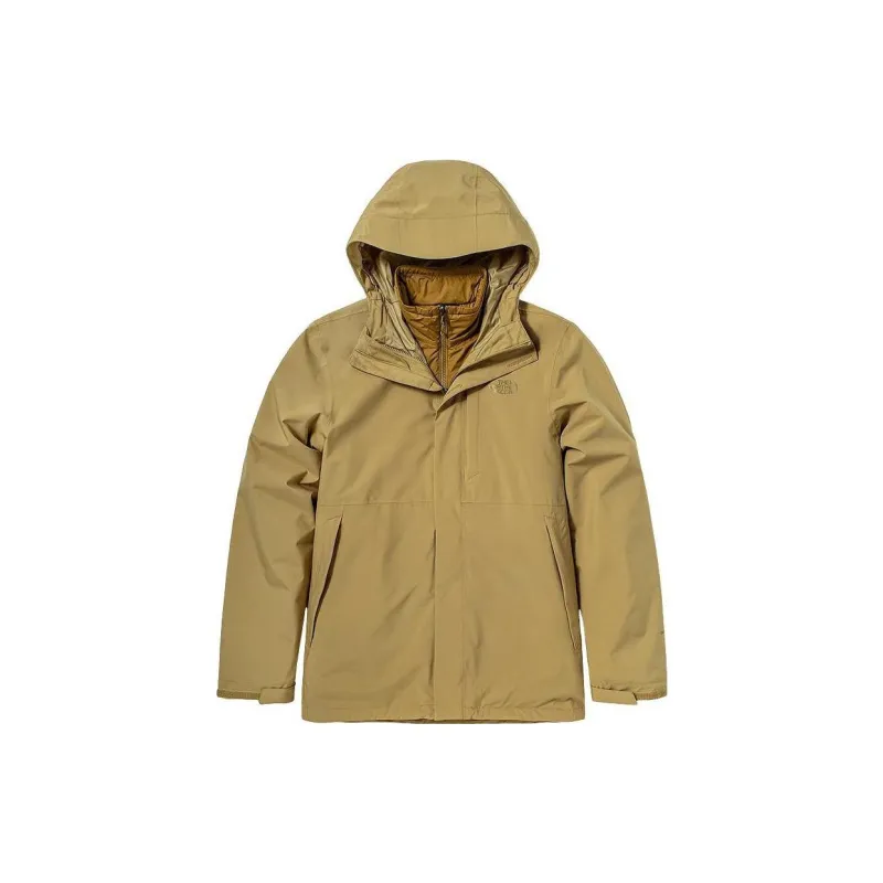THE NORTH FACE Outdoor Hiking Water Resistant Windproof Warm Water Repellent Windbreaker Jacket Men's Khaki-1