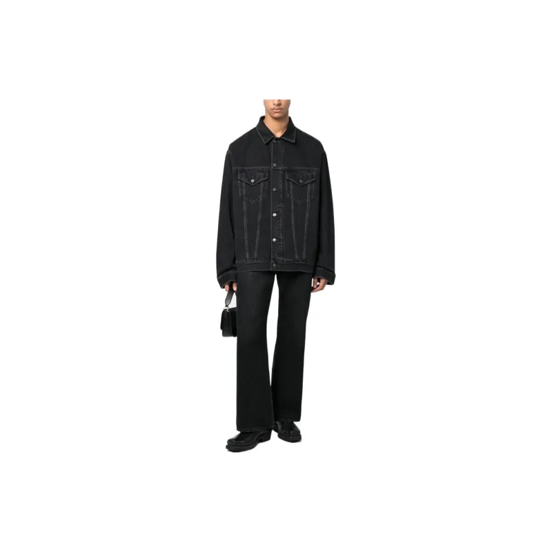 Acne Studios Denim Jackets Unisex Black-2