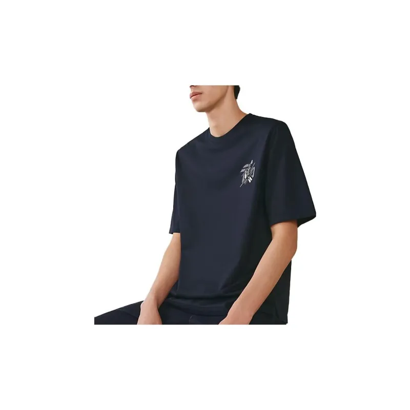 HERMES T Shirts Men Blue-5