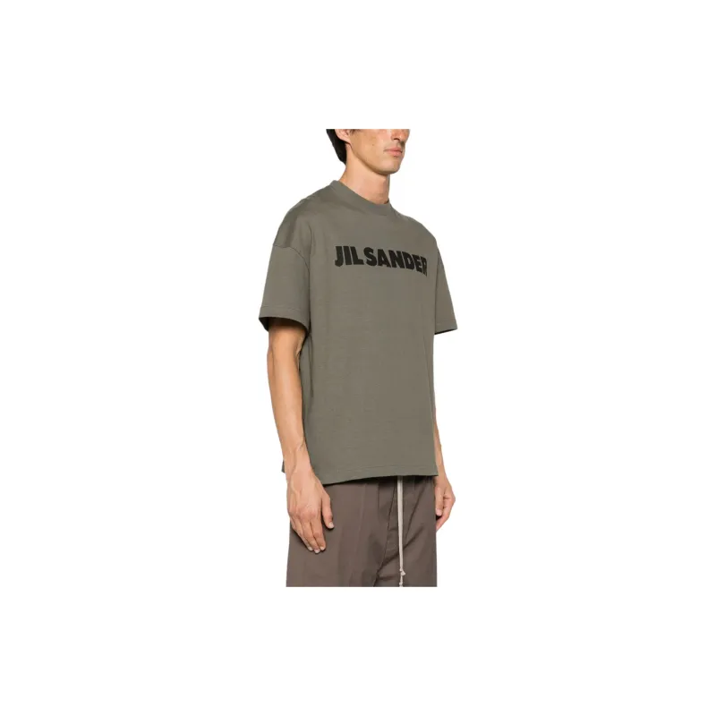 JIL SANDER Logo Printed Crewneck T Shirt-4