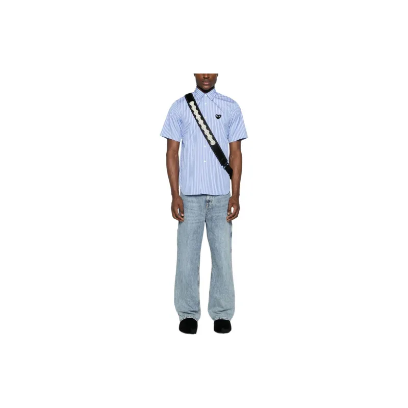 CDG Play Shirts Unisex Blue-2