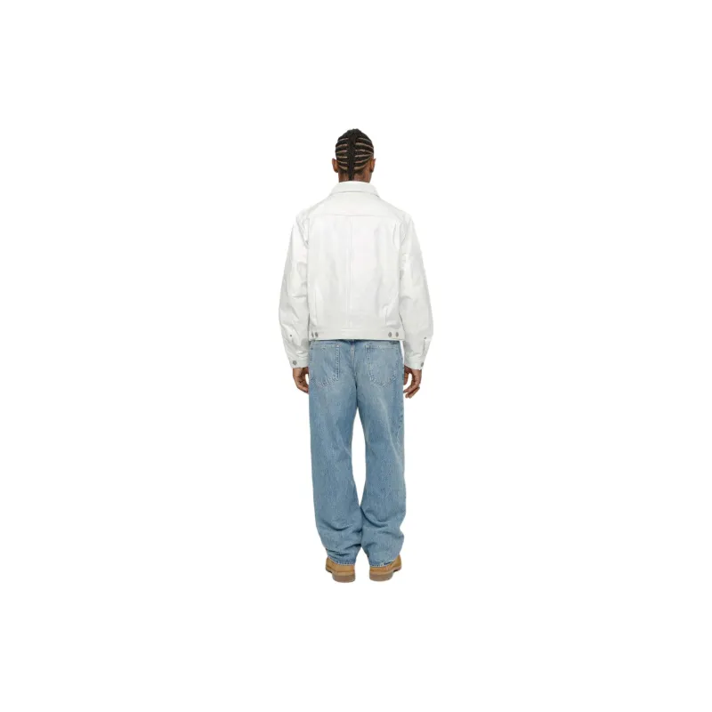 Stussy X Levi's Leather Trucker Jacket-5