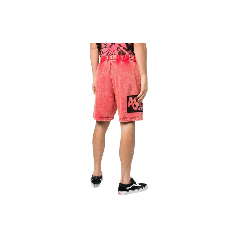 Aries X Vans Vault Fleece Shorts 'Red'-2