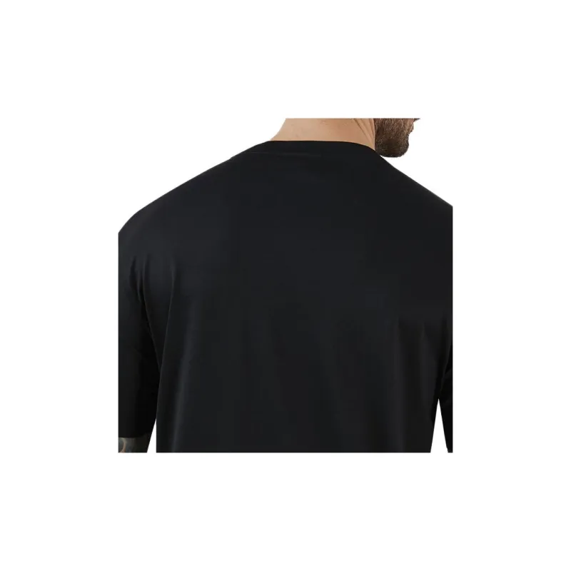 EMPORIO ARMANI Patterned Print Crew Neck Pullover Short Sleeved T Shirt Men's Black-5