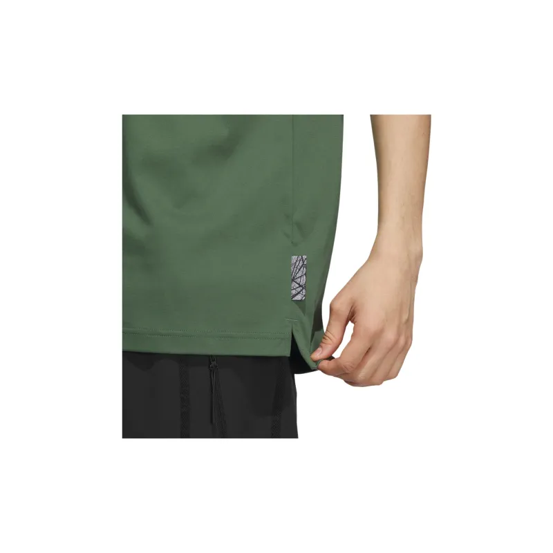 Adidas Wuji Series Polo Shirts Men Oxidized Green-4