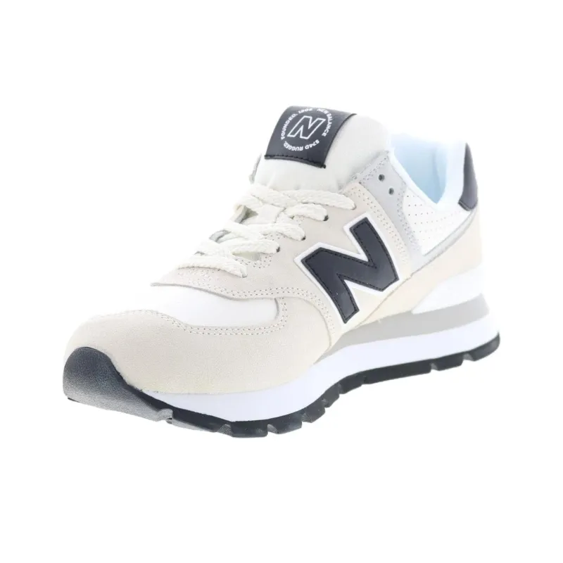 New Balance 574 Rugged White Black-2
