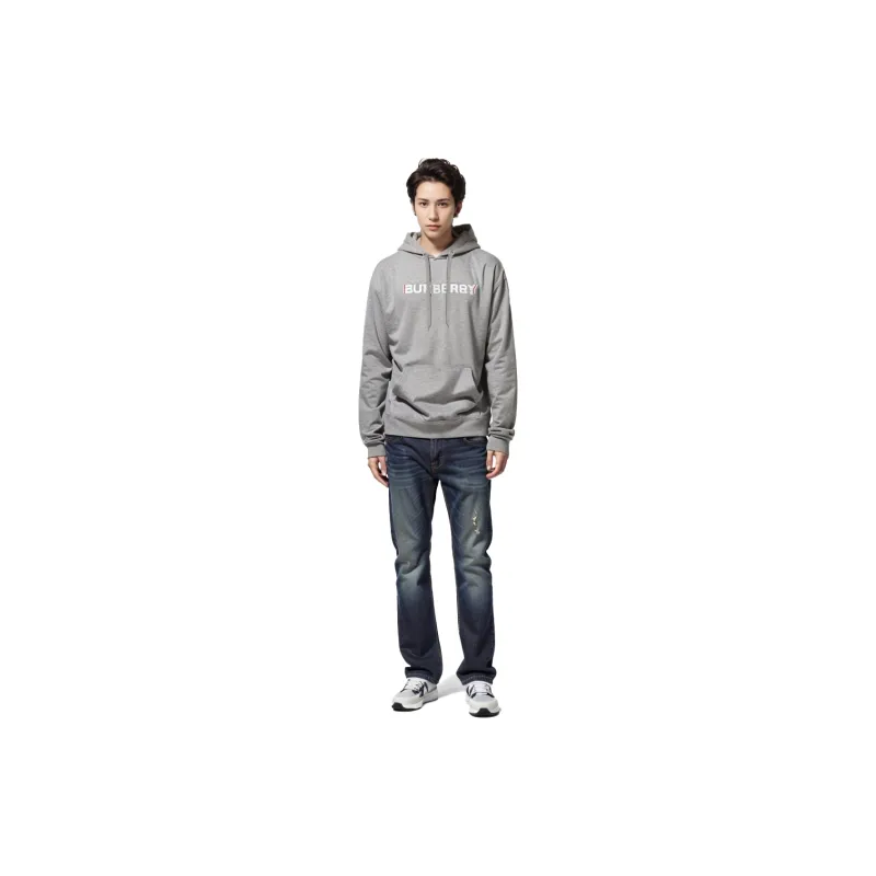 Burberry Logo Print Cotton Hoodie-4