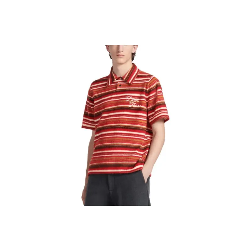 DIOR X Denim Tears Polo Mohair Knit Shirt-2