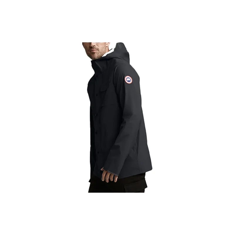 Canada Goose Nanaimo Series Water Resistant Windproof Breathable Windbreaker Jacket Men's Black-1
