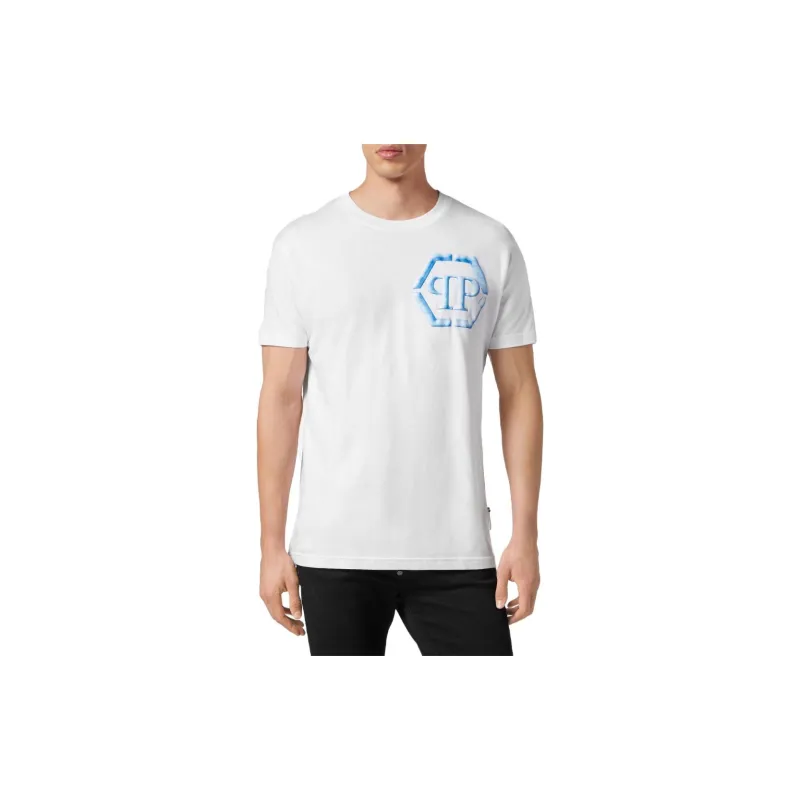 PHILIPP PLEIN Ss Hexagon print Cotton T shirt-3