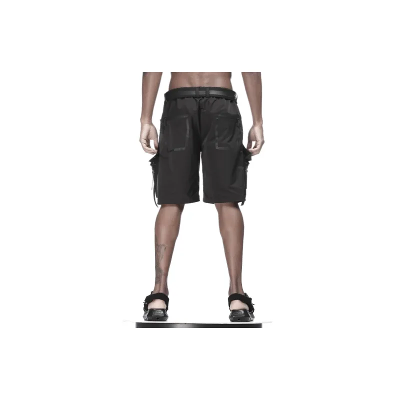 NORVINCY Urban Techwear Straight Fit Loose Fit Hip Hop Casual Shorts Men's-3