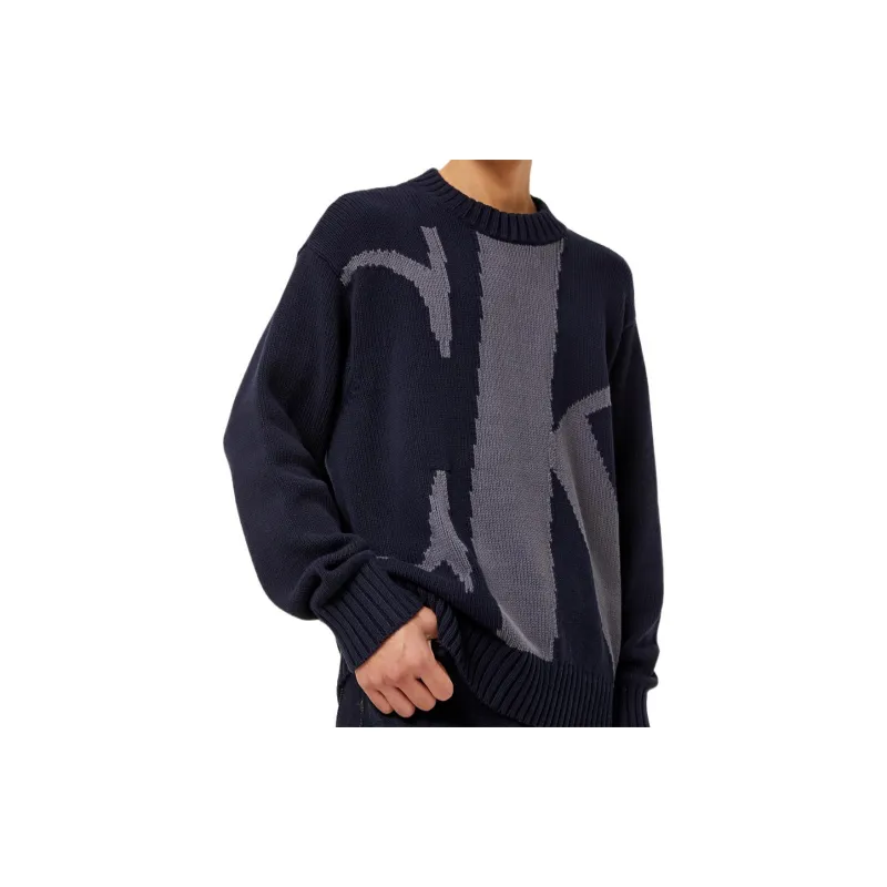 CALVIN KLEIN FW22 Sweater Men's Navy Blue-3