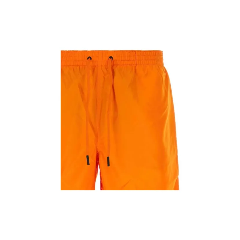 FENDI SS23 Men's Drawstring Swim Shorts Orange-5