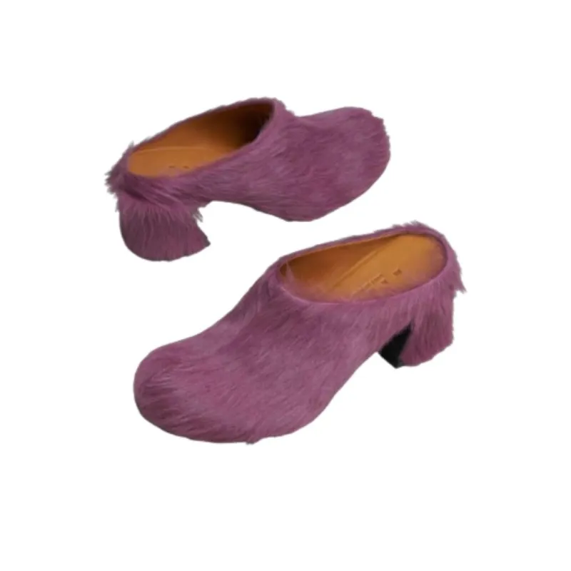 MARNI Wrap-toe Slippers Women's Pink-3