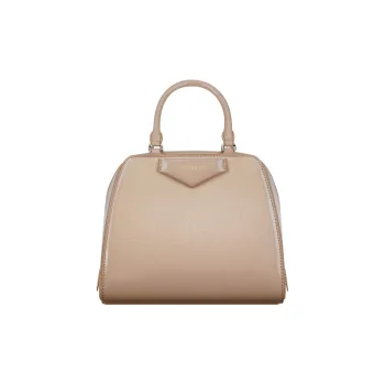 GIVENCHY Antigona Lambskin With Calfskin Shoulder Bag, Crossbody Bag, Handbag Mini Women's Light Brown