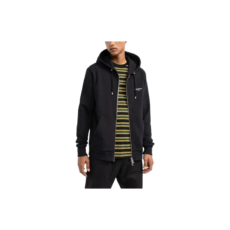 BALMAIN Sweatshirts Men Black-2