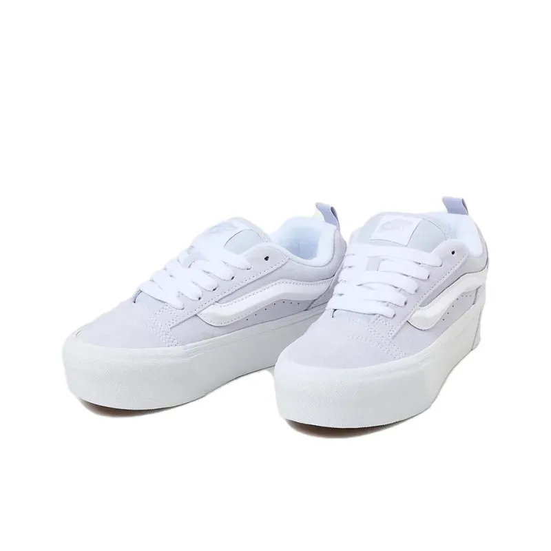 Vans Knu Stack Anti Slip Wear Resistant Low Top Skateboard Shoes Unisex Light Blue-1