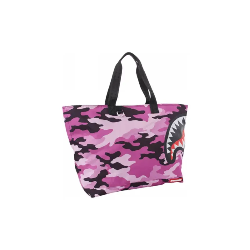 SPRAYGROUND Fabric Tote Bag, Shopping Bag, Handbag Medium Size Unisex Rose Red-1