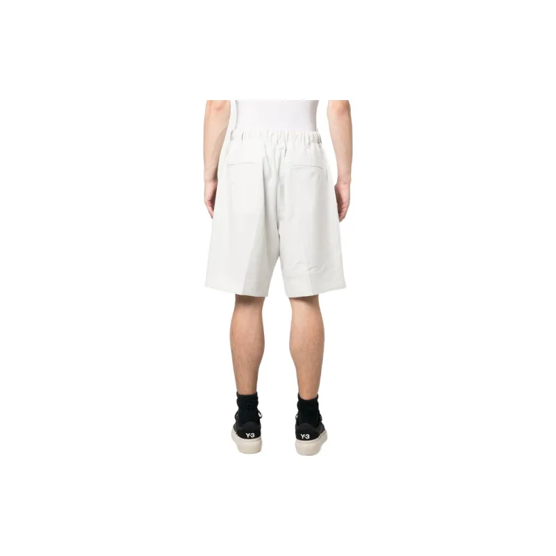 Y 3 Casual Shorts Unisex Light Gray-4