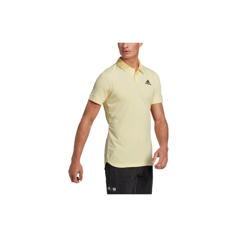 Adidas Polo Shirts Men Yellow-3