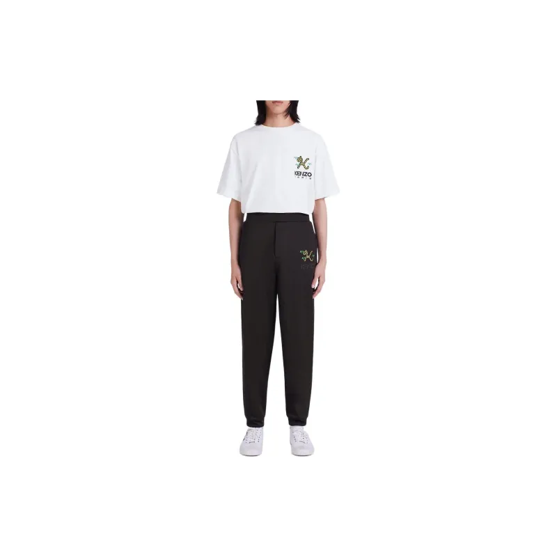 KENZO Crest Logo embroidered Track Pants-2