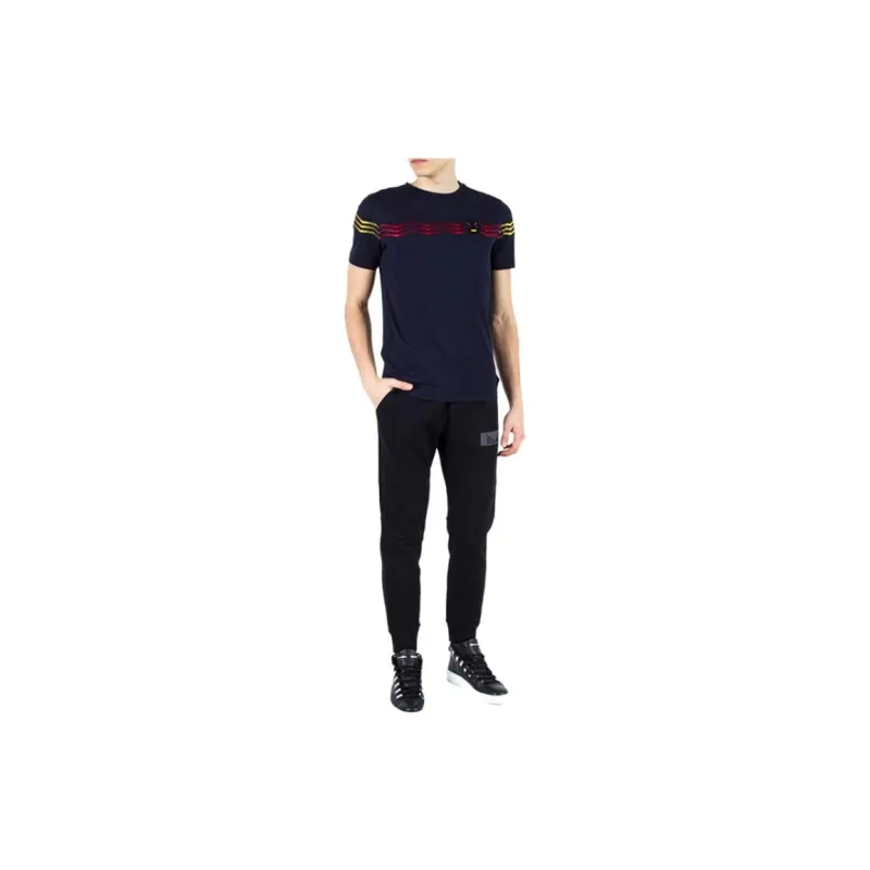 FENDI T-Shirts Men Navy-3