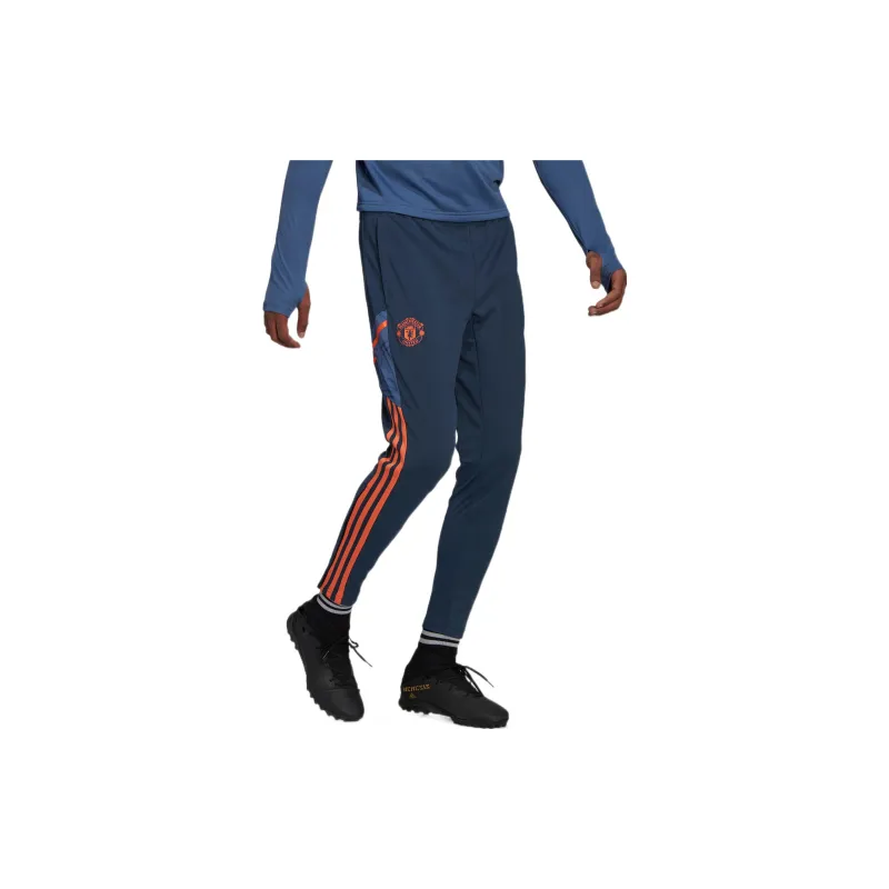 Adidas MANCHESTER UNITED THEATRE OF DREAMS Knitted Sweatpants Men Navy Blue-2