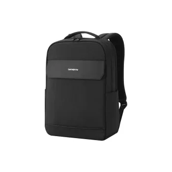 SAMSONITE CHIRON Fabric With Synthetic Leather Backpack Men's Black