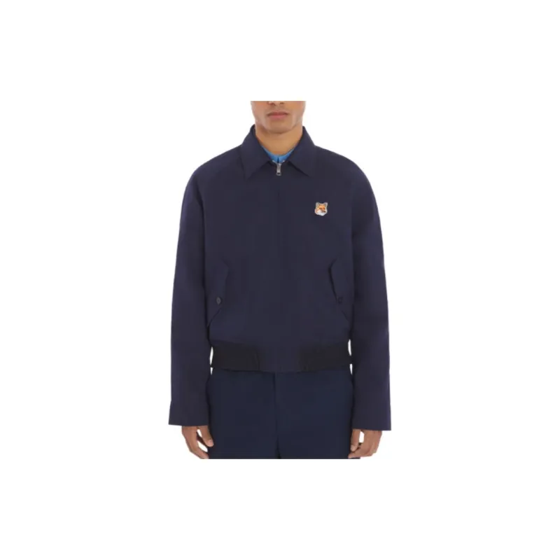 Maison Kitsuné Fox Head Patch Zipped Jacket-4