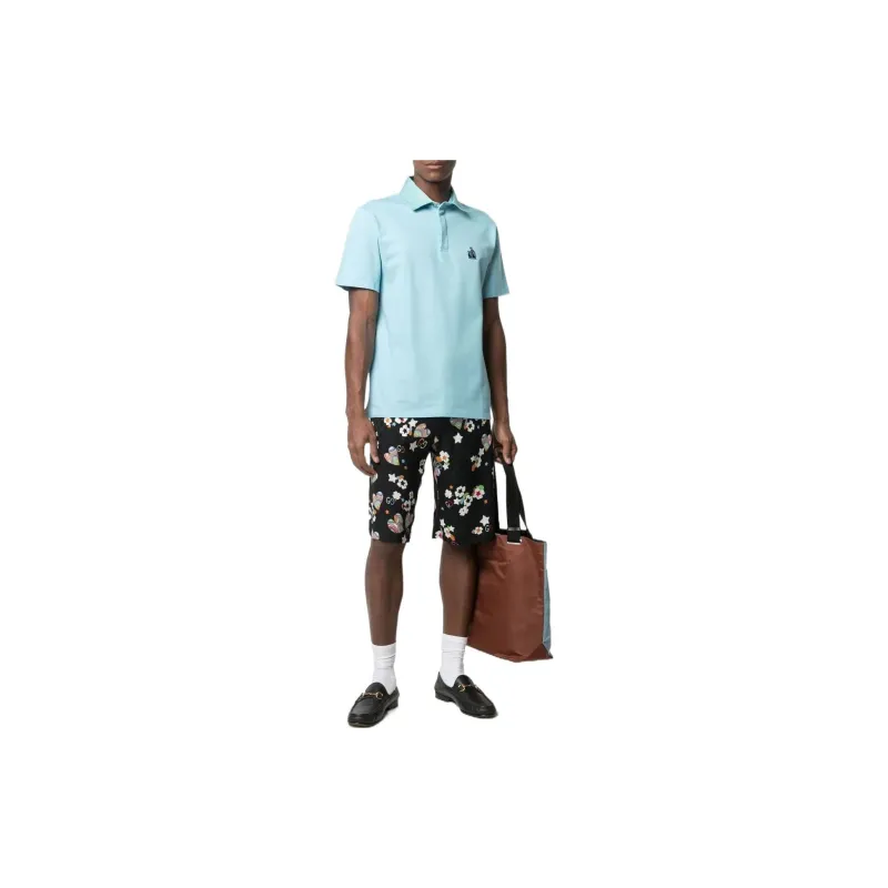 GUCCI Monogram print Knee length Shorts-1