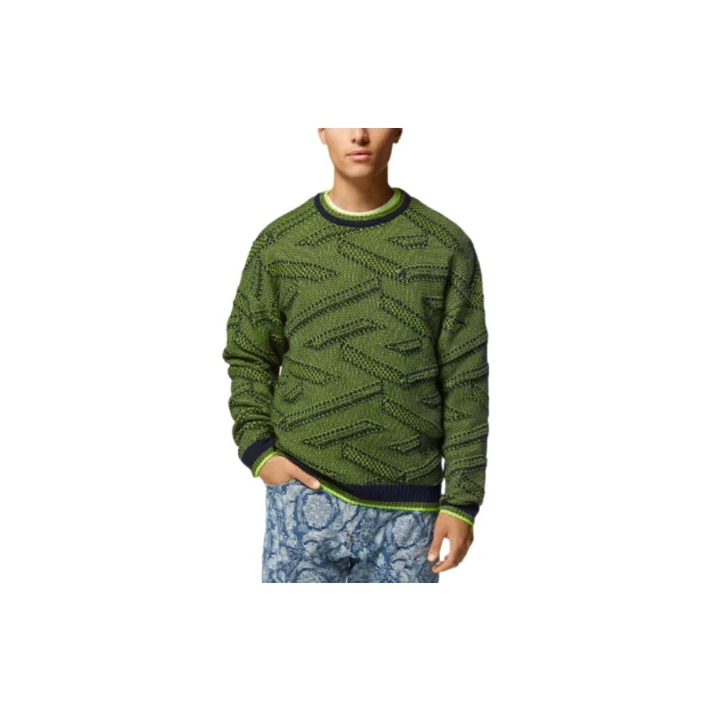 VERSACE Sweaters Men Green-2