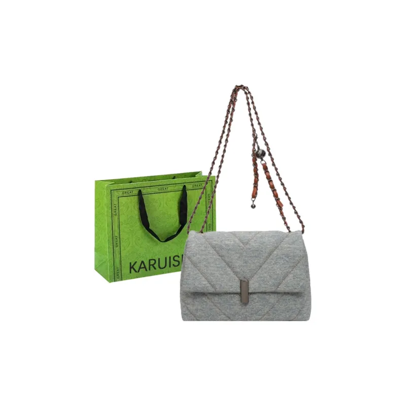 KARUISHA Denim Shoulder Bag, Crossbody Bag Regular Women's Dark Tea/Light Blue/Brown/Blue-6
