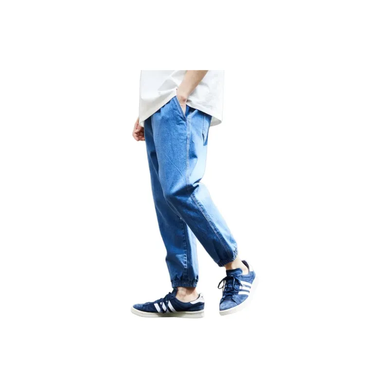 FREAK'S STORE Knitted Sweatpants Men Blue-3