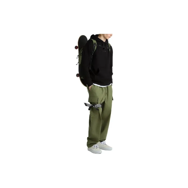 Vans ESSENTIAL RELAXED PULLOVER HOODIE Sweatshirt Men's Black-4
