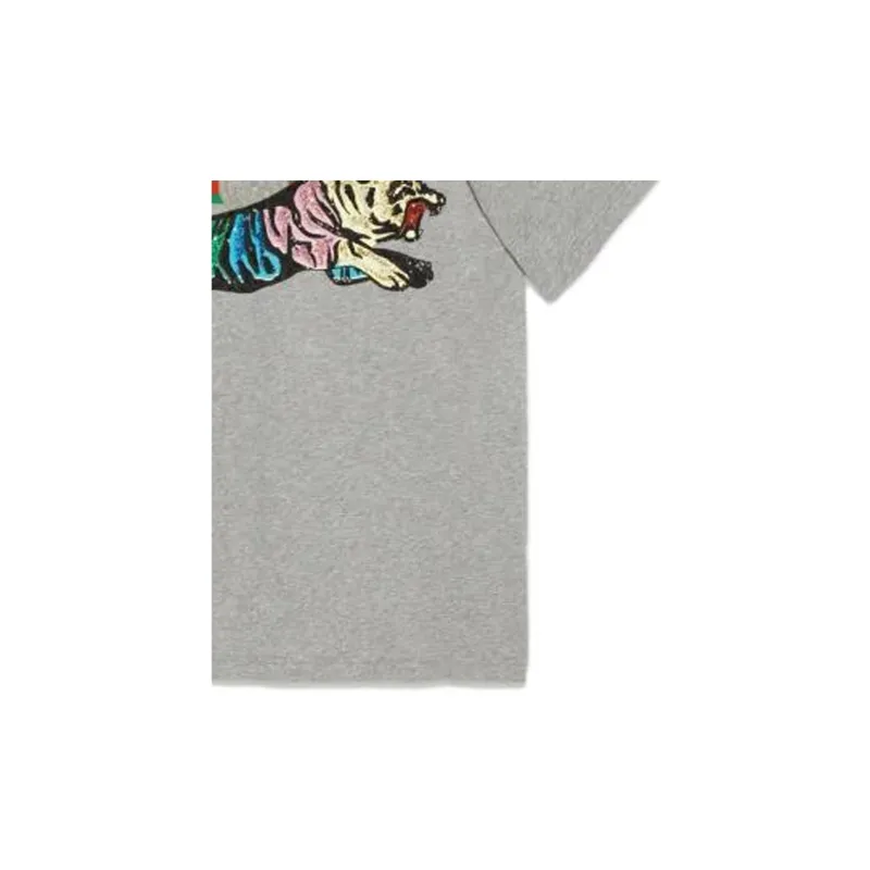 GUCCI T-Shirts Men Gray-3