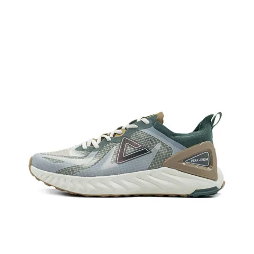 PEAK Tai Ji1.0 Running Shoes Men Low-Top Beige/Fruit Green